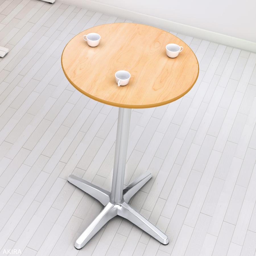 カフェテーブル ハイテーブル 丸テーブル サイドテーブル 丸 ナチュラル 幅60cm 高さ100cm 超軽量 CTHXA-60R-NA｜misae｜02