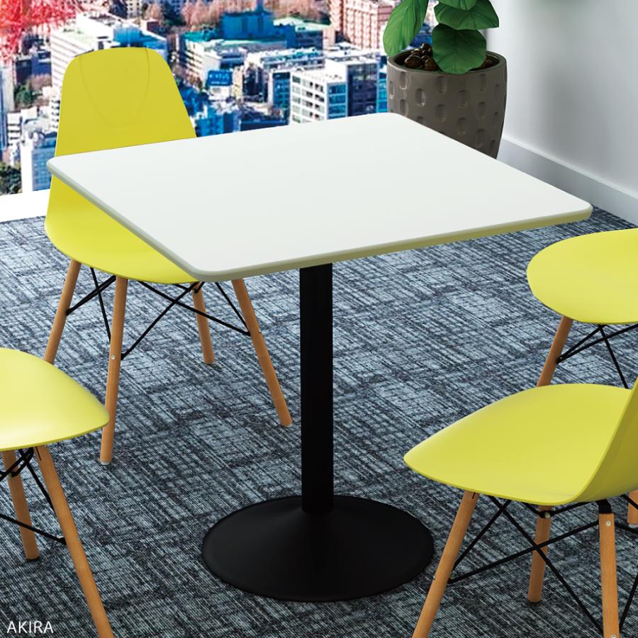 【ITOKI】ホワイト角テーブル 75cm カフェテーブル カフェテーブル 四角 ダイニングテーブル おしゃれ 幅75×高さ