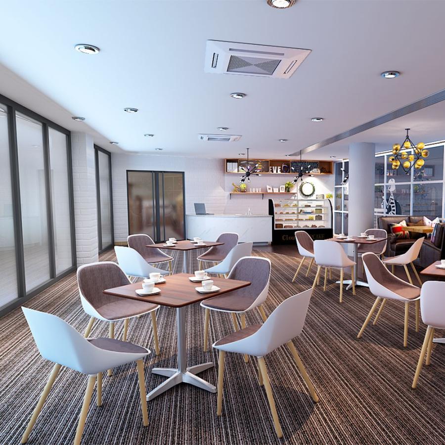 カフェテーブル ブラウン 75cm 角 アルミx脚 ダイニングテーブル テーブル 北欧 スクエアテーブル 角テーブル おしゃれ 飲食店 カフェ風 Ctxa 75s Db 家具のakira 通販 Yahoo ショッピング