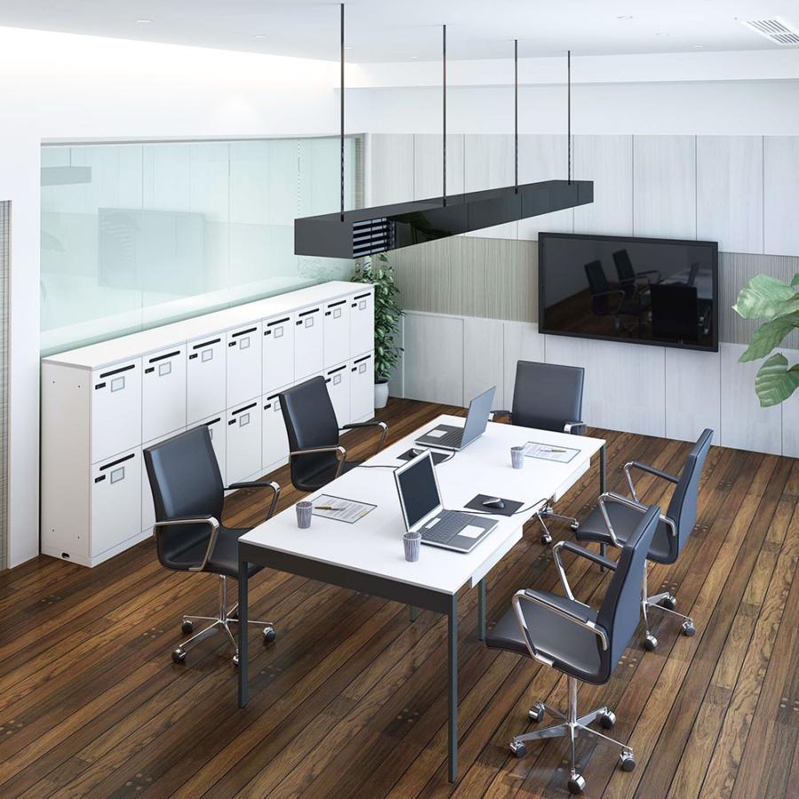 家具のAKIRA フリーアドレスデスク 1人〜2人 ワークテーブル 会議用テーブル キャスター付 幅120cm 奥行120cm 高さ72cm ホワイト FAS12-1212C-WH | 家具のAKIRA | 01