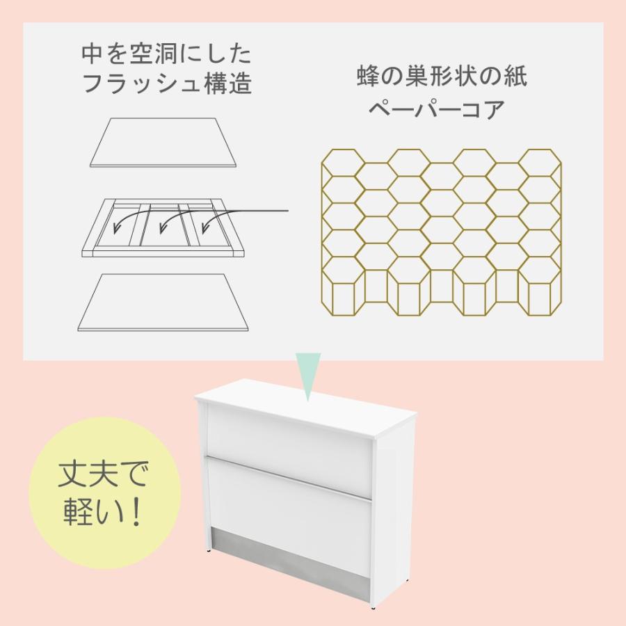 受付カウンター ハイカウンター スチール 幅120cm 奥行45cm 高さ100cm スチールカウンター ブラウン 受付 接客 オフィス HCS-1245-DBの画像
