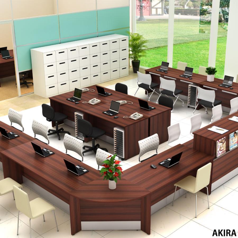 家具のAKIRA ローカウンター 受付カウンター 木製カウンター