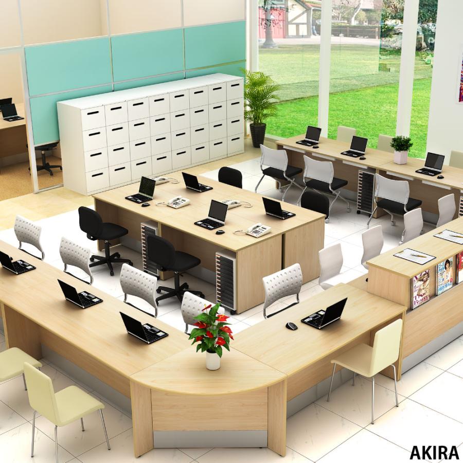 家具のAKIRA ローカウンター 木製専用 コーナーカウンター 受付