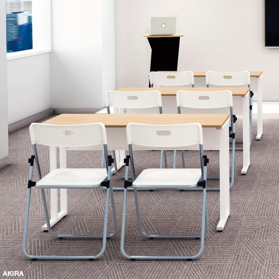 家具のAKIRA パイプ椅子 折りたたみ 2脚 軽量 背もたれ付 幅52cm 奥行48.5cm 高さ80cm ブラック 折りたたみパイプ椅子 業務用 LPFC2-BK | 家具のAKIRA | 02