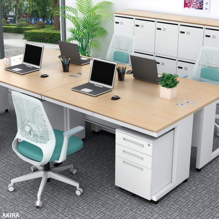家具のAKIRA オフィスデスク 平机 スチールデスク 事務デスク