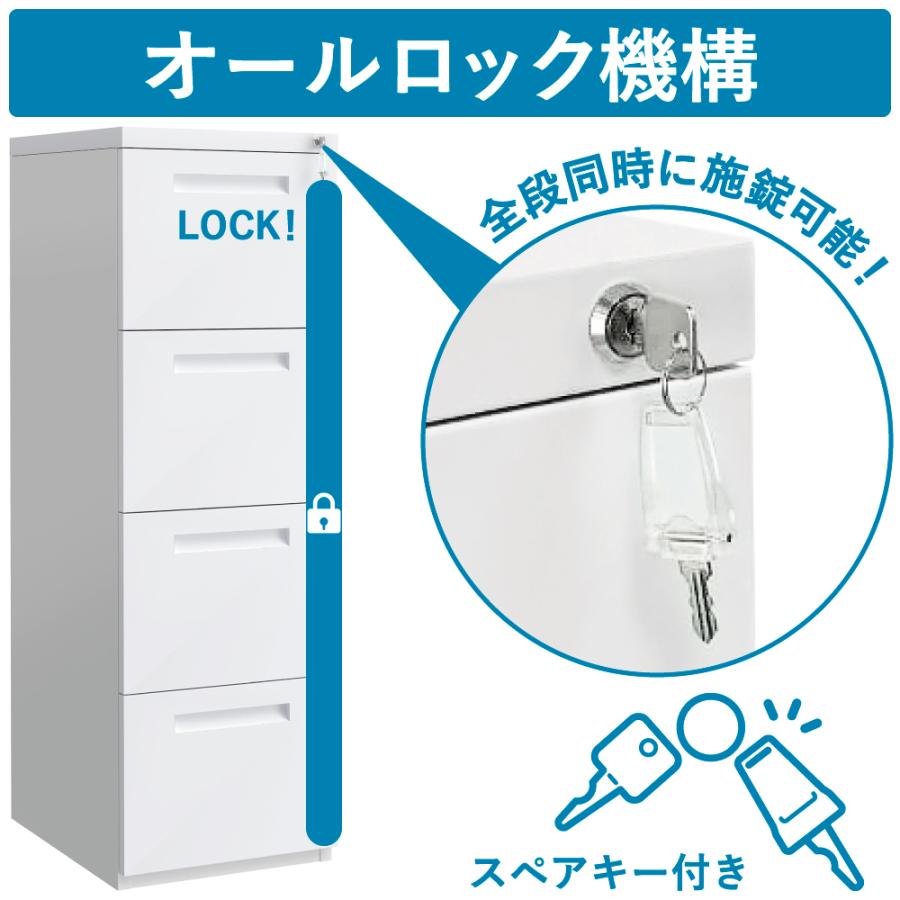 家具のAKIRA ファイリングキャビネット A4 鍵付き 幅40cm 奥行 家具のAKIRA ファイリングキャビネット A4 鍵付き 幅40cm 奥行