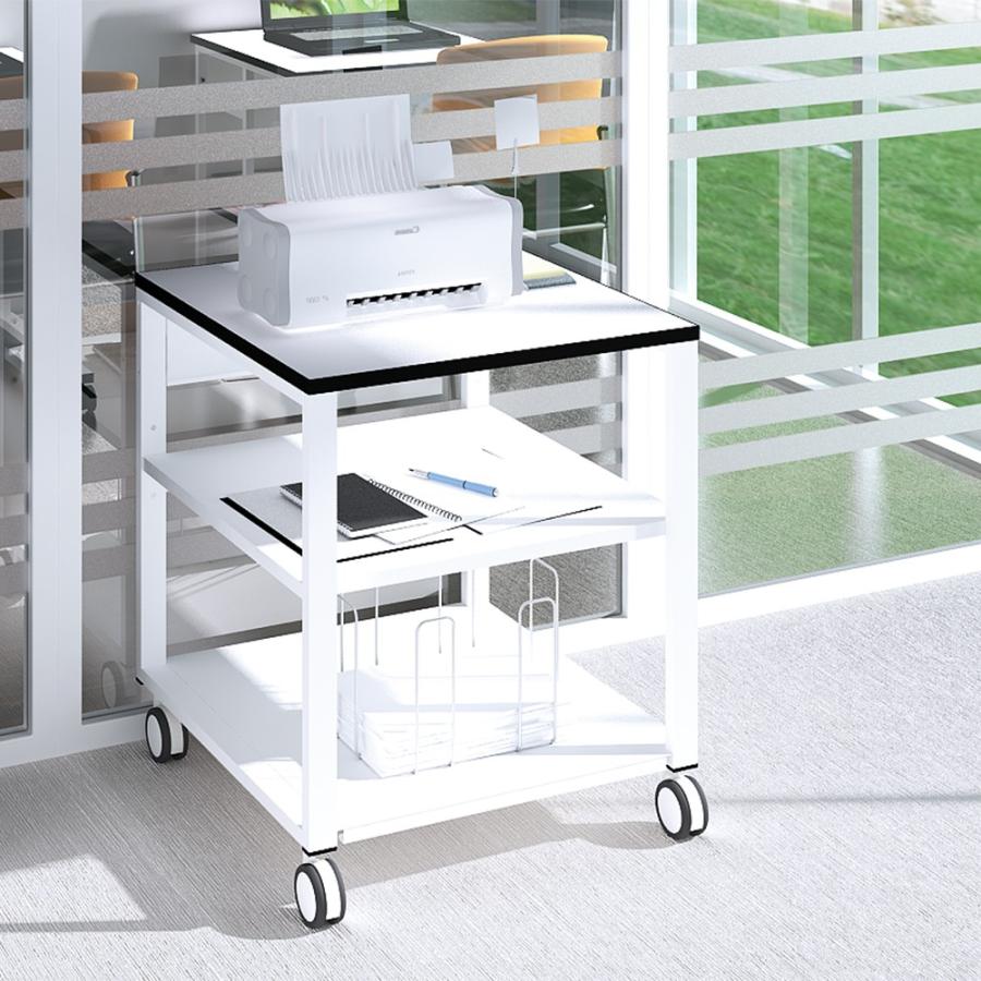 プリンター台 キャスター 幅60cm 奥行60cm 高さ70cm プリンター ラック キャスター付き プリンターワゴン プリンターラック Fax台 収納 ホワイト Npt 660 Wh 家具のakira 通販 Yahoo ショッピング