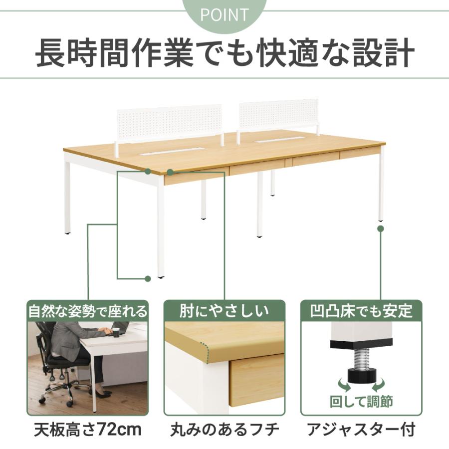 家具 オフィス用家具 机 送料無料】 オフィスデスク 平机 幅1000×奥行700×高さ700mm 配線