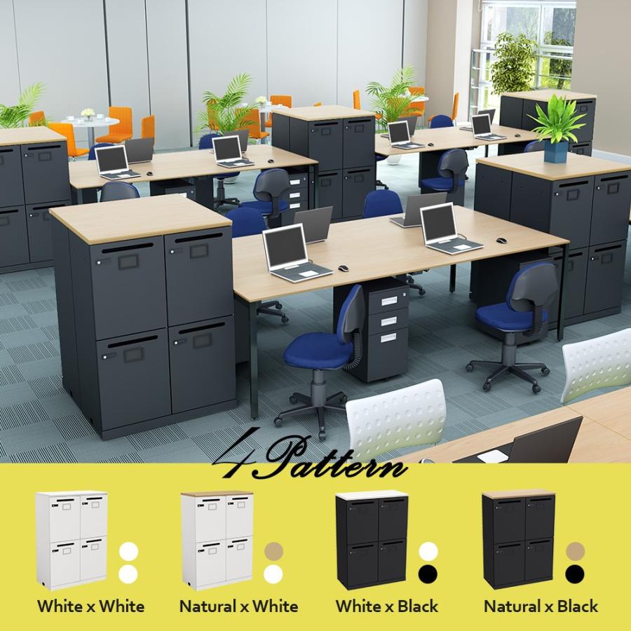 ロッカー 収納 おしゃれ 4人用 スチール 鍵 職場 オフィスロッカー ホワイト Ssc 0811k4 Whwh 家具のakira 通販 Yahoo ショッピング