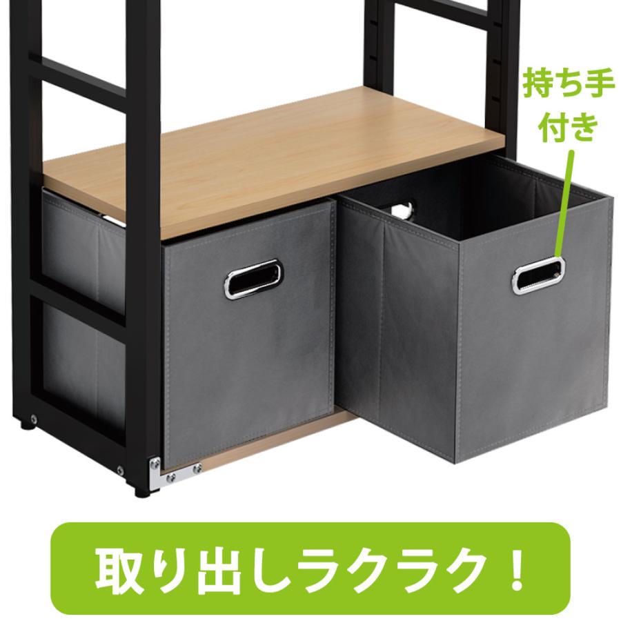 家具のAKIRA 収納ボックス 折りたたみ 4個 グレー 幅27.5cm 奥行27.5cm