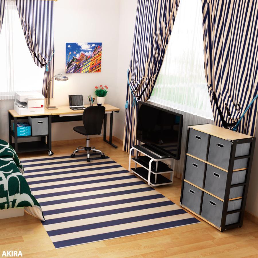 家具のAKIRA 収納ボックス 折りたたみ 6個 グレー 幅27.5cm 奥行27.5cm