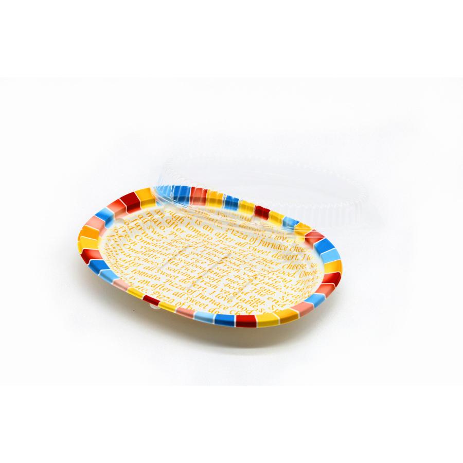 使い捨て 容器 CT街デリランチ D24 カラフル 本体 50枚 | 中央化学 | 01