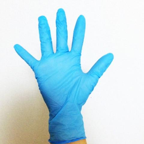 使い捨て手袋 フジスーパーニトリルグローブ 粉無 ブルー L 100枚 |  | 02