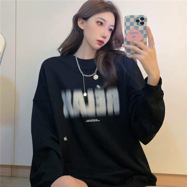 肌触りがいい トップス トレーナー レディース 可愛い トレーナー 着痩せ 春秋 薄手 トレーナー レディース 秋物 スウェットトレーナー 可愛い トレーナー 女性 春秋トレーナー プリント 英語文字 ロゴ 韓国風 春秋 Www Threeriversofs Com