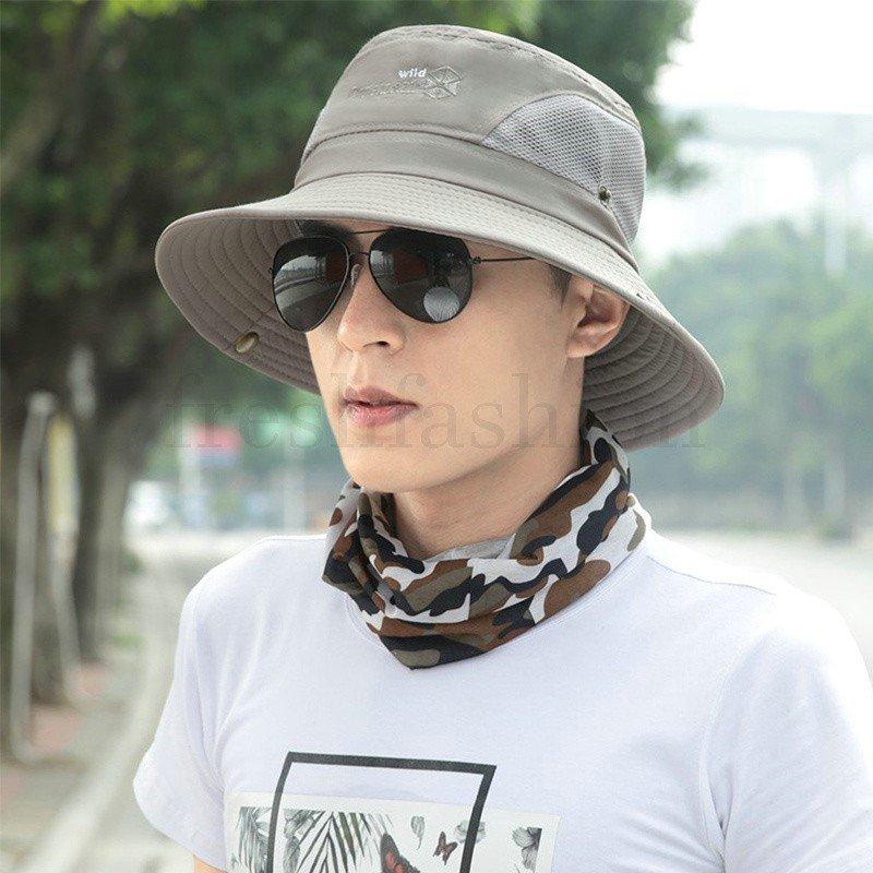 信頼 帽子 サファリハット つば広帽子 メンズ 夏 ハット つば広サンバイザー メンズ 帽子 ハット メッシュ 通気性 Uvカット アウトドア 登山 釣り アウトドア 色切替 18 夏 夏物 新作 新品 Www Threeriversofs Com