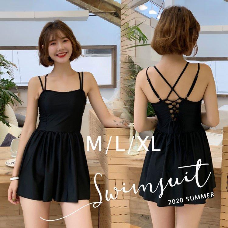 水着レディース 体型カバー 水着 ワンピースタイプ 背中出し ショットパンツ水着 サロペット 小胸バンドゥ 水着 韓国風 大きいサイズ 可愛い スイムウェア ママ Bxbylfhtdi ファッション Beacondinernj Com