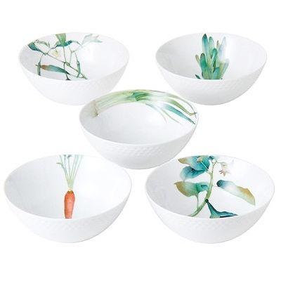 新品未使用 ノリタケ 京香旬菜 14センチ 絵がわり ボウル 5個 ノリタケ京香