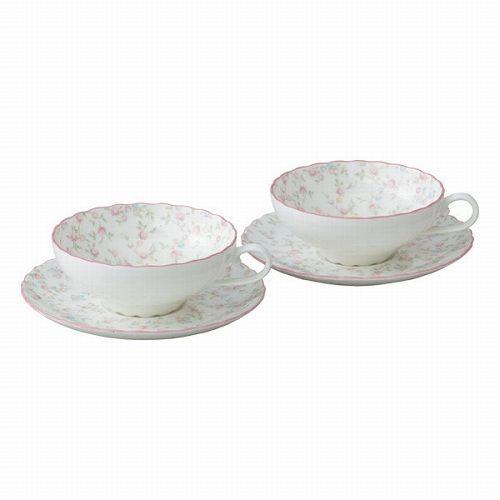 ノリタケ ノリタケ＜Noritake＞キューティーローズ ティー碗皿ペア 