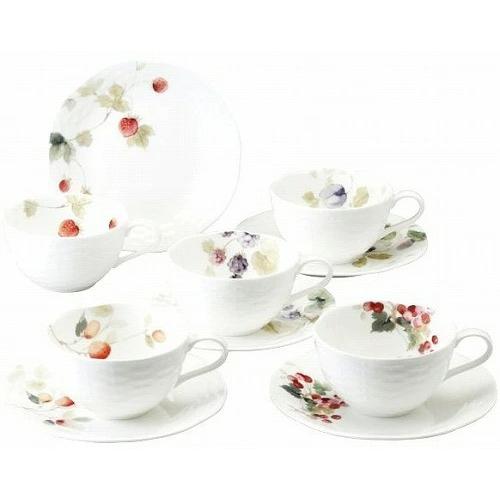 NARUMI（ナルミ）ルーシーガーデン アソートティー・コーヒー碗皿5客