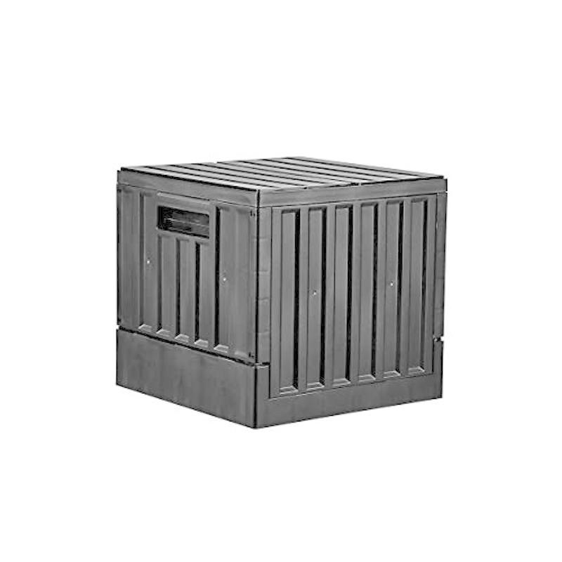 アントレックス 収納ボックス コンテナボックス 22l 収納ケース ふた付き おしゃれ 組み立て式 中身が見えな 積み重ね 22l 前開き 前開き 折りたたみ たためる 矢嶋本店