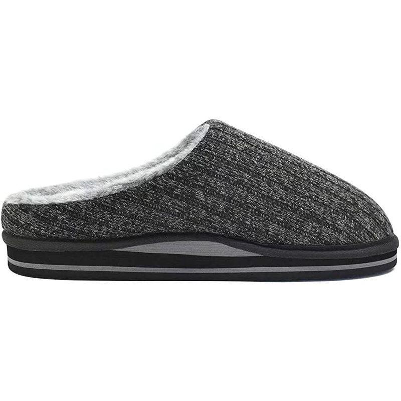 絶妙なデザイン Kuailu ルームシューズ Cm 27 0 ブラック グレー 暖かい 室内履き メンズ スリッパ スリッパ Www Oroagri Eu