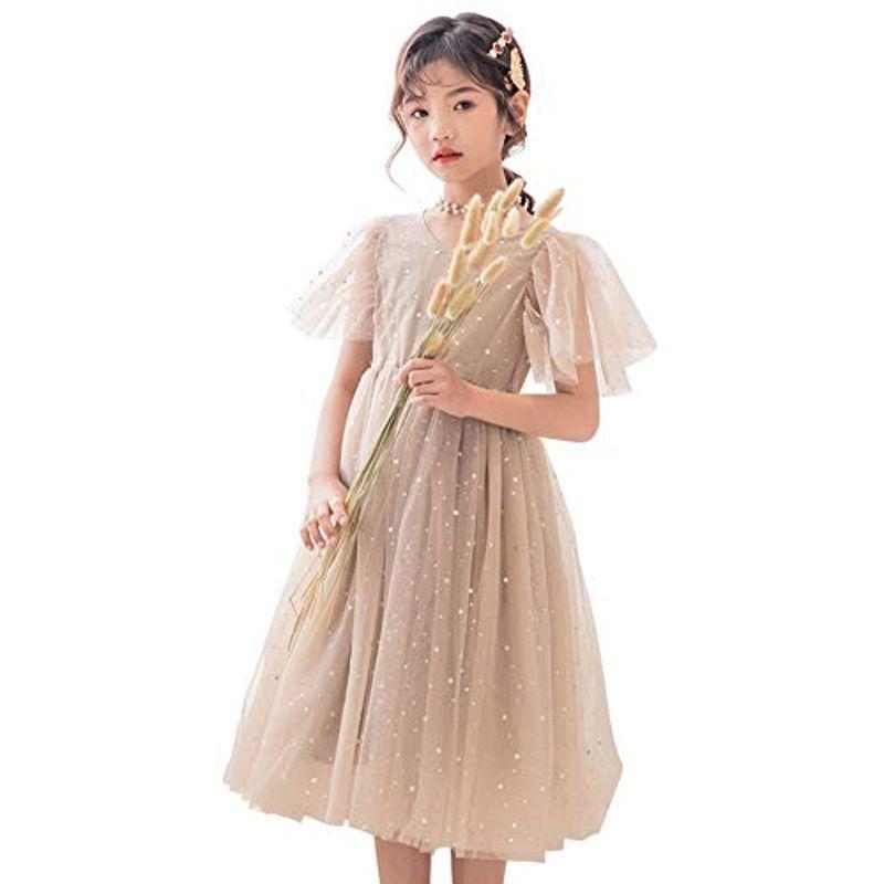 Weileenice 子供 ガールズ ドレス ドレス 130 フォーマル 女の子 ピアノ発表会 ワンピース ガールズ 矢嶋本店のweileenice ふんわり 135 子供服 スパンコール 004 矢嶋本店 大特価 新品