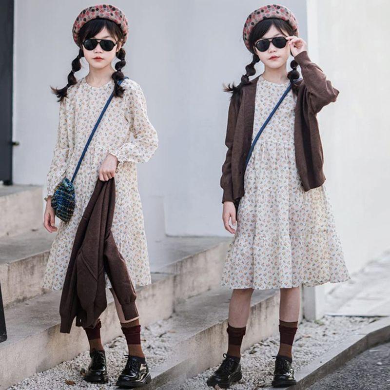 驚きの値段 子供服 可愛い花柄 ワンピース 長袖 女の子 春 秋 小花柄 フリル袖 フレア 韓国服 発表会 結婚式 お呼ばれ 普段着 旅行 七五三 フォ Www Ampselectric Com