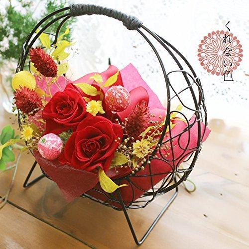 サウンドアレンジ 花つづり くれない色 プリザーブドフラワー プレゼント 花 ギフト A B01jecdsvc 矢嶋本店 通販 Yahoo ショッピング