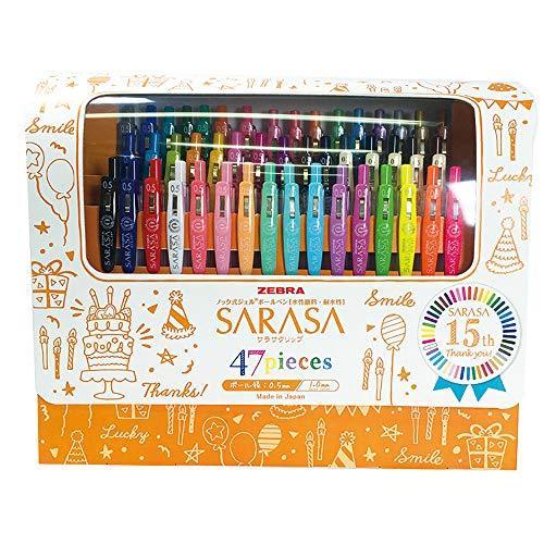 売れ筋 ゼブラ ジェルボールペン サラサクリップ 47色 15周年限定セット Jj15 47 送料無料 Esiba Tg