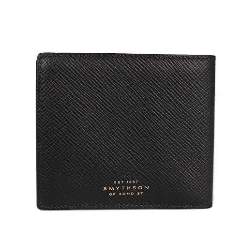 早割クーポン スマイソン Smythson 財布 二つ折り財布 ブラック 黒 並行輸入品 高い品質 Lespakigali Com