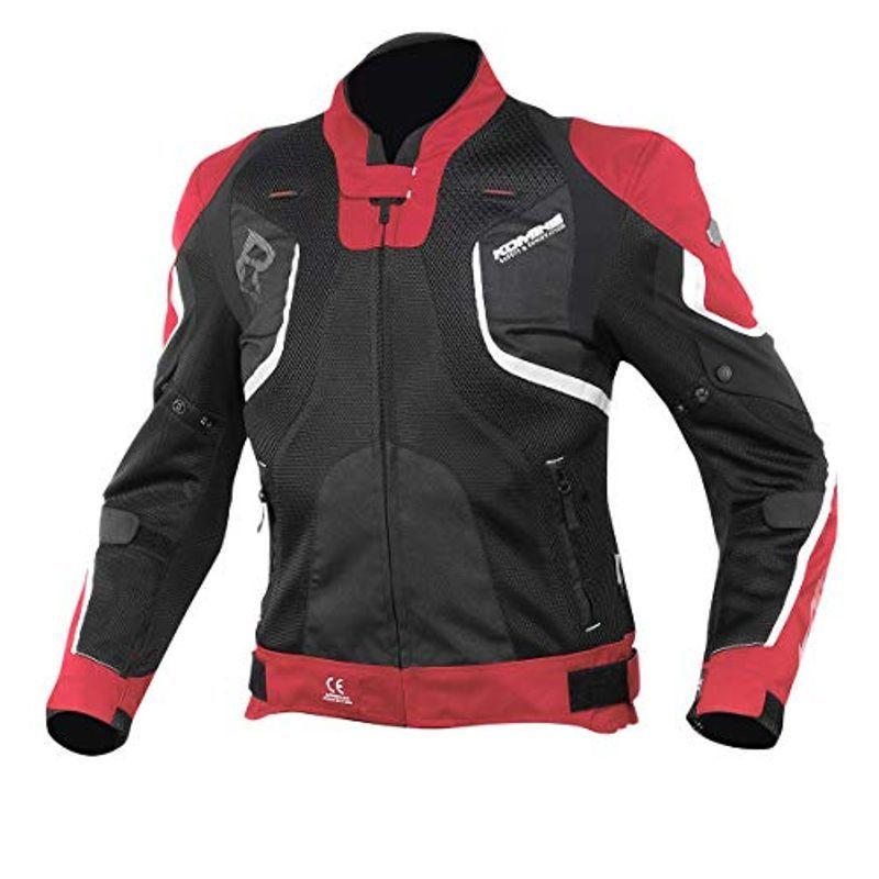 コミネ(KOMINE) バイク用 Rスペックメッシュジャケット レッド