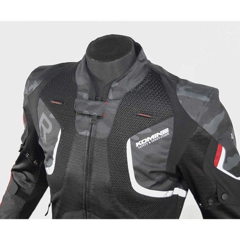 コミネ(KOMINE) バイク用 Rスペックメッシュジャケット レッド