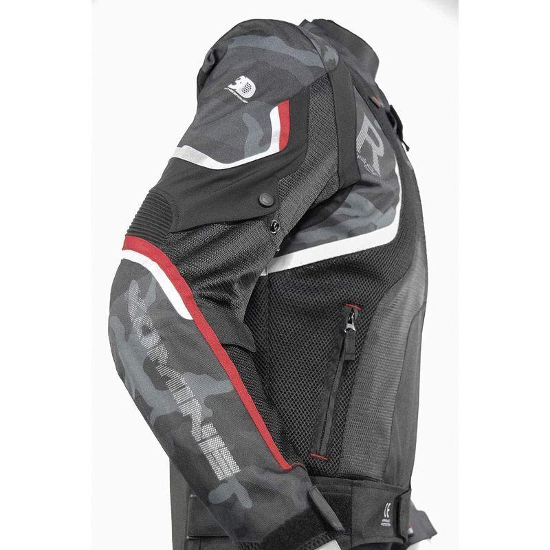 コミネ(KOMINE) バイク用 Rスペックメッシュジャケット レッド