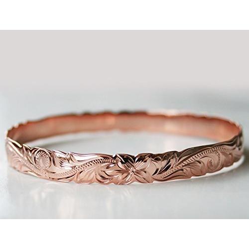 T ポイント5倍 スクロール 10mm ハワイアンジュエリー バングル ハワイならではのお洒落な Glitter Rose ハワイアンジュエリー カットアウト ピンクusa9 22 バングル レディースアクセサリー Headshotsbar Com