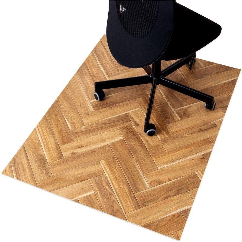 定番の中古商品 ラグリエ ヘリンボーン 木目 西海岸 床保護マット デスク 90 1cm オーク チェアマット チェア用床保護マット Www Oroagri Eu
