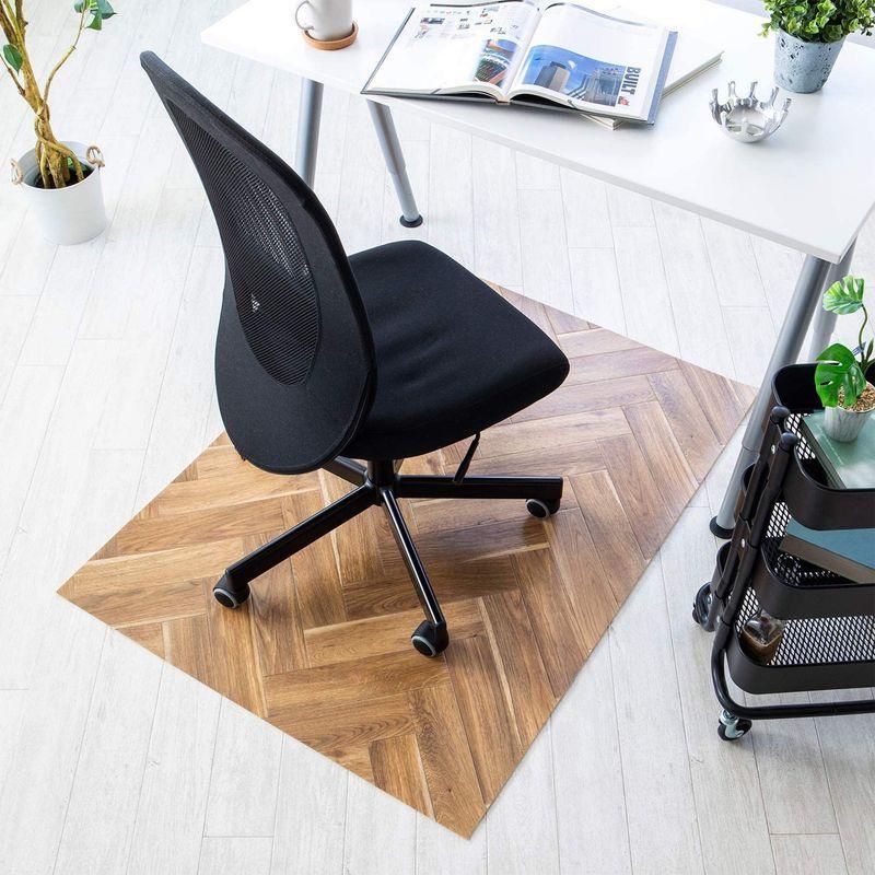 定番の中古商品 ラグリエ ヘリンボーン 木目 西海岸 床保護マット デスク 90 1cm オーク チェアマット チェア用床保護マット Www Oroagri Eu