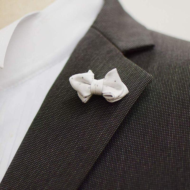 格安即決 ラペルピン ピンズ 蝶ネクタイ型 シルバードット Misako タイピン タイタック Lospinos Sa Com