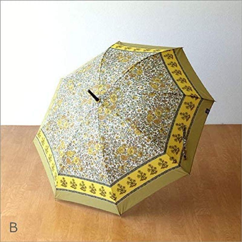 超安い品質 傘 長傘 日傘 Uvカット 晴雨兼用 雨晴兼用 雨傘 レディース おしゃれ かわいい 花柄 エスニック 更紗柄アンブレラ Kan9986 超安い品質
