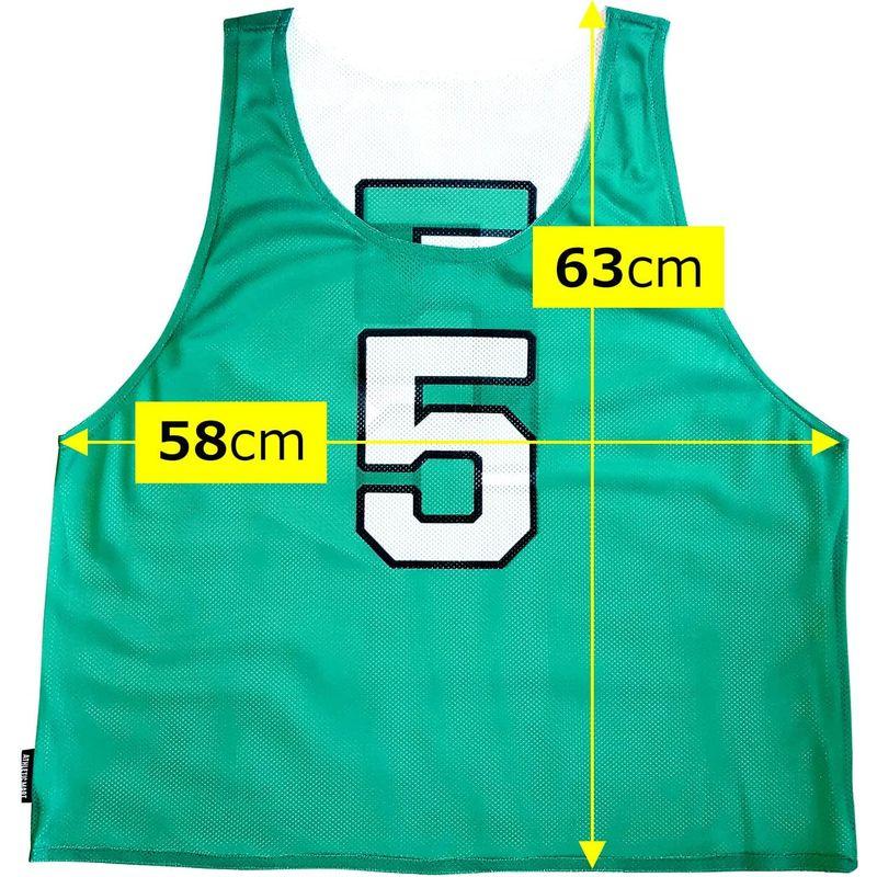 ATHLETIC MART ビブス(リバーシブル)1?12番 裏表/前後ろ番号付 12枚セット収納メッシュバッグ付全4カラー ビブス男女フリ MART ビブス リバーシブル 12番 裏表/前後ろ番号付 12枚セット収納メッシュバッグ付全4カラー ビブス男女フリ