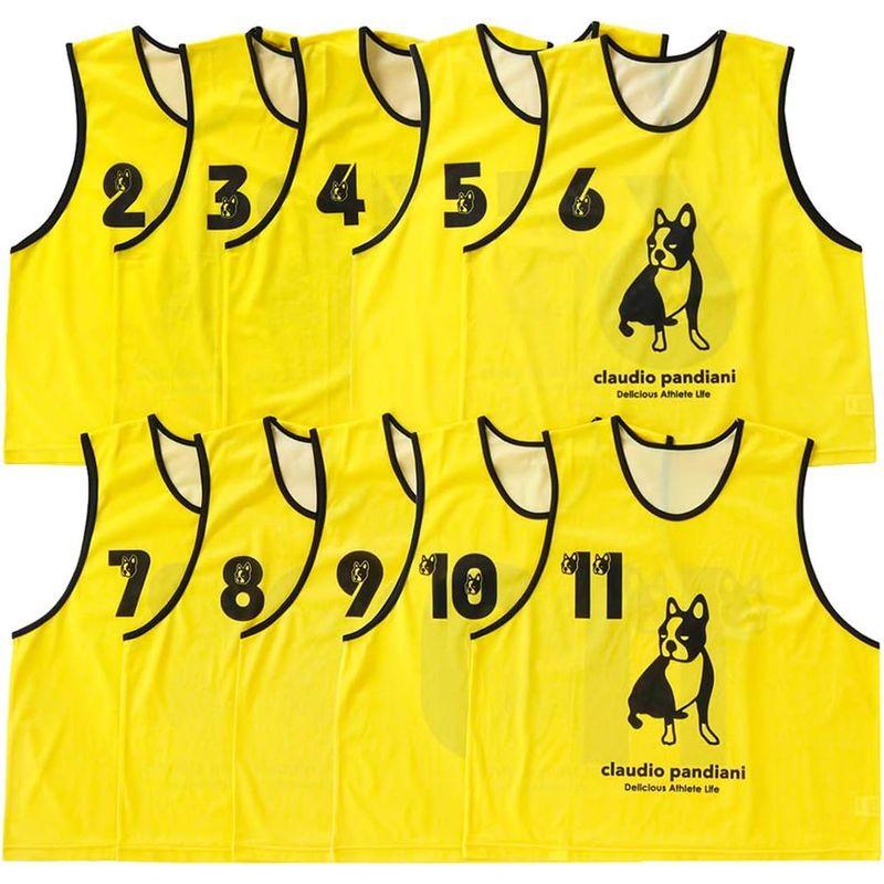 サッカージャンキー(soccer junky) チーム分け道着（ビブス10枚セット）NO2-11 CP20208 (イエロー， F) soccer junky チーム分け道着 ビブス10枚セット NO2 CP20208 イエロー， 　