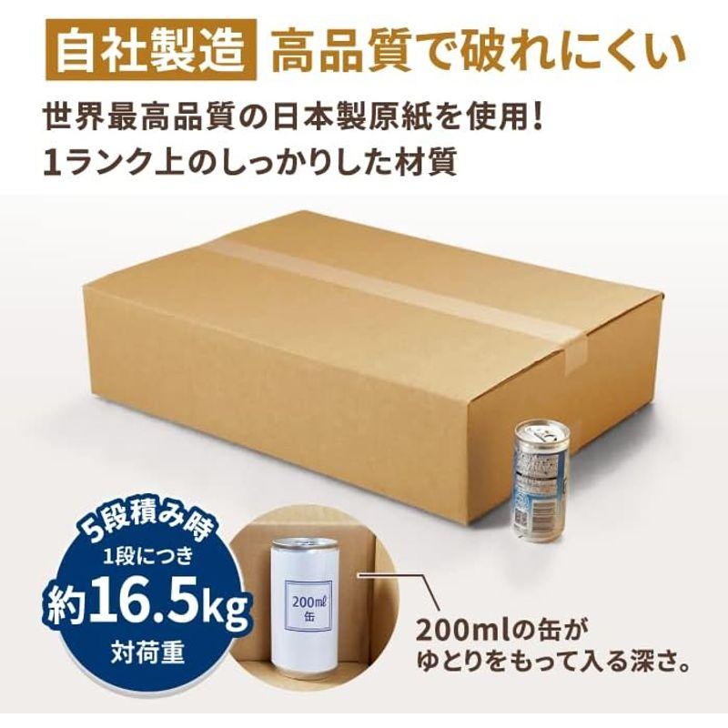 アースダンボール ダンボール 120サイズ B3 深さ120 20枚セット 段ボール 120 薄型 引越し ID0620 - 1