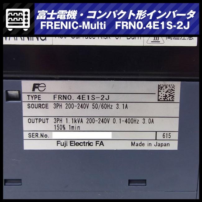 ☆富士電機 FRN0.4E1S-2J・コンパクト形インバータ 3相200V FRENIC 