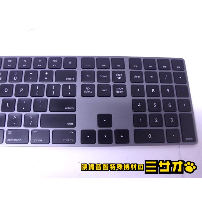 ★Apple Magic Keyboard テンキー付き/A1843 (US配列/英語キー) MRMH2J/A ワイヤレスキーボード Bluetooth [スペースグレイ]｜misaonet｜04