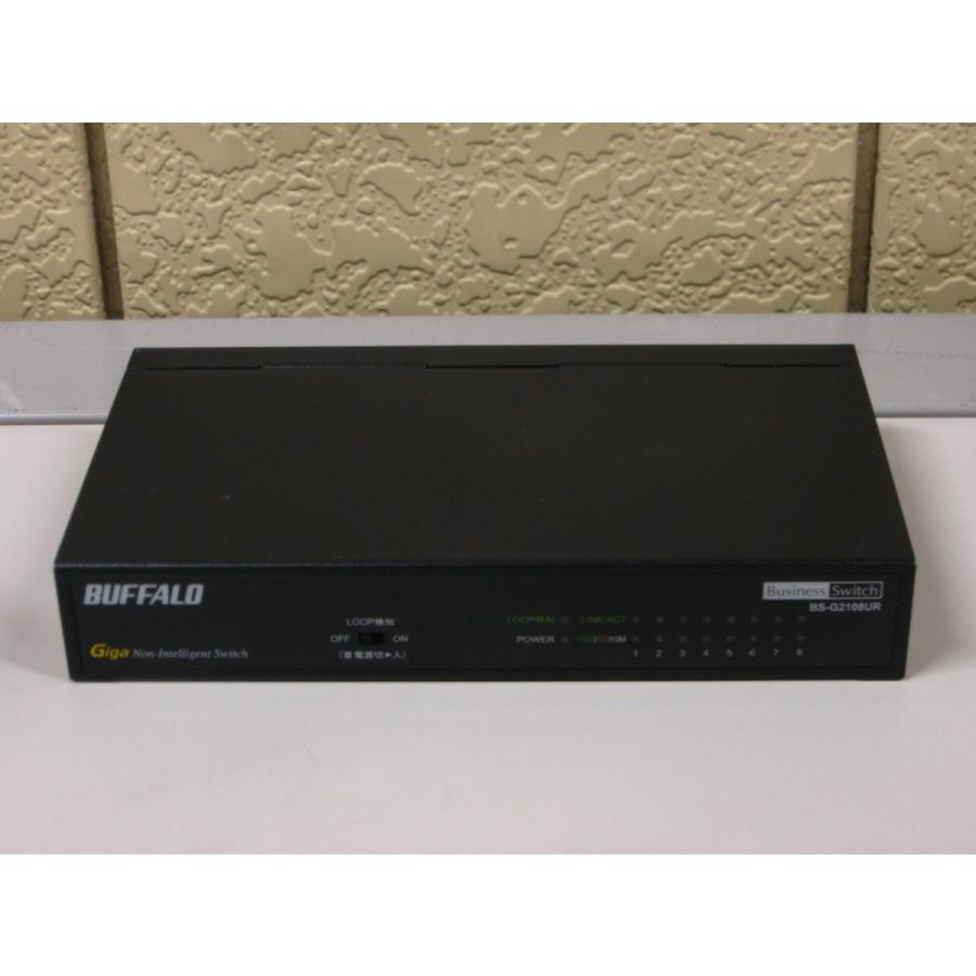 ▽Buffalo BS-G2108UR 8ポート ビジネススイッチ レイヤー2 中古