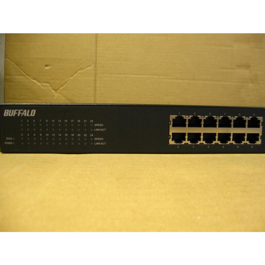 ▽BUFFALO BS-GS2024 24ポート レイヤー2 Giga スマートスイッチ 中古