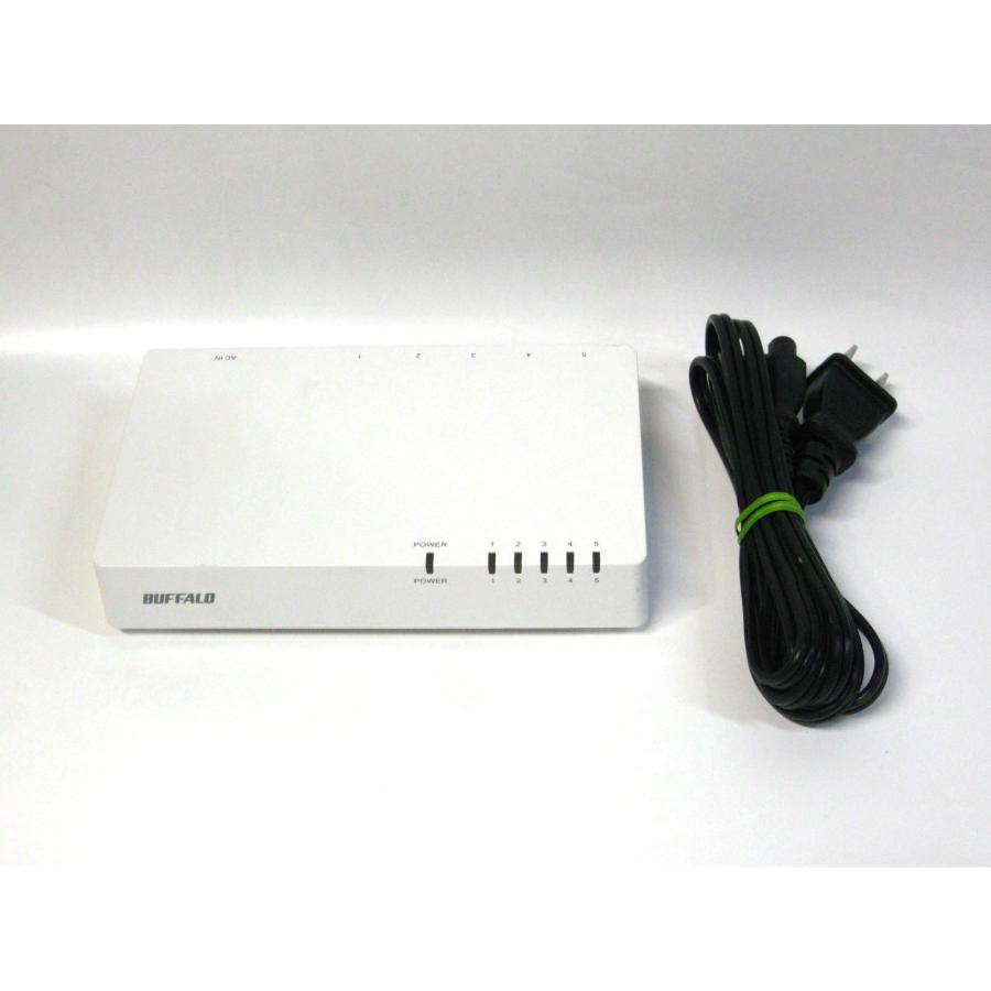 ▽BUFFALO LSW4-TX-5NP/WHD(E1) 5ポート スイッチングハブ 10/100Base