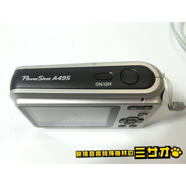 PowerShot ☆Canon A495・キヤノン コンパクトデジタルカメラ・単三