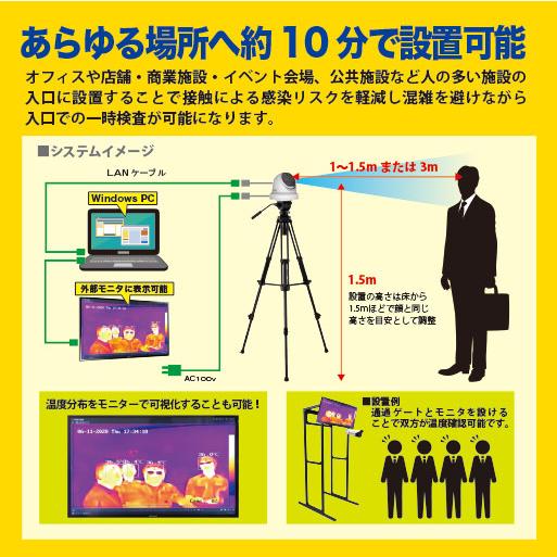 非接触サーモグラフィー ガンタイプカメラ DS-2TD2617B-6/PA Hikvision DS-2TD2617B-6/PA - Thermographic Bullet Style