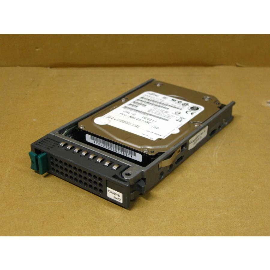 【中古】富士通 PGBHDD71B MBB2073RC PRIMERGY用 2.5インチSAS HDD 73GB ▽FUJITSU MBE2073RC 73GB SAS 15000rpm 2.5型 中古 富士通 CA06306