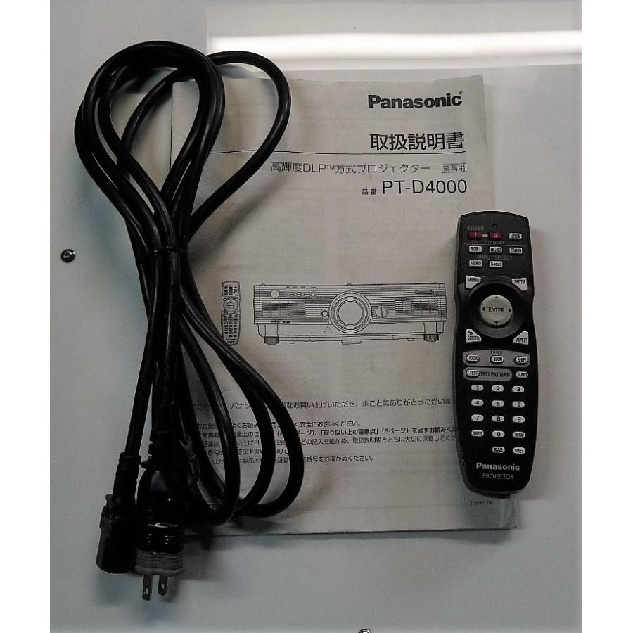 Panasonic PT-D4000プロジェクター本体　スタンダードレンズ付き Panasonic PT-D4000,D4000U DLP XGA HD Projector 4000 LUMENS